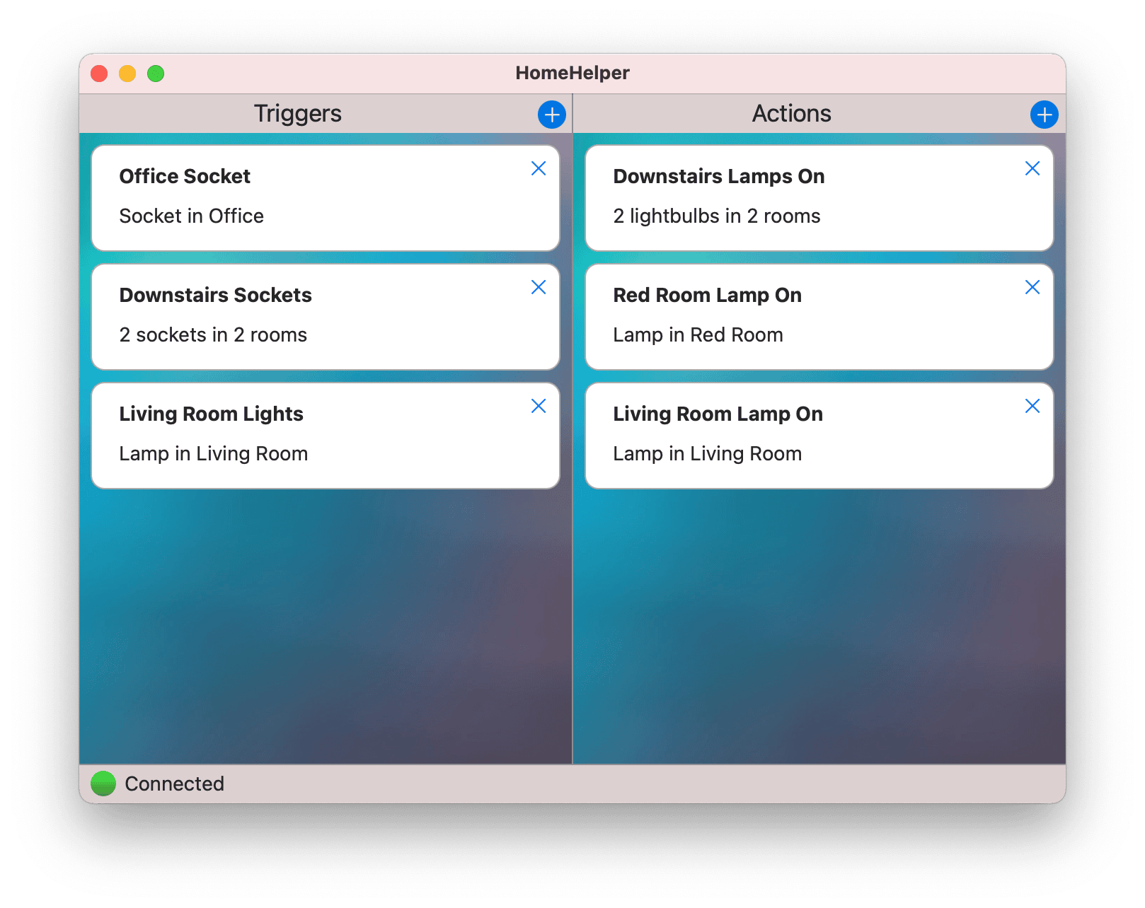 HomeHelper Main Screen