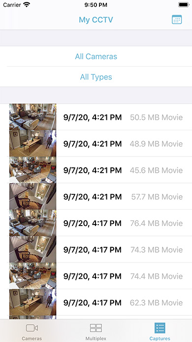 SecuritySpy iPhone app - single camera view