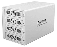 External 4-bay RAID hard drive enclosure