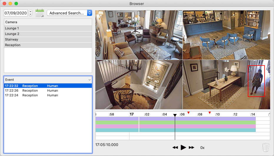 Browser search results