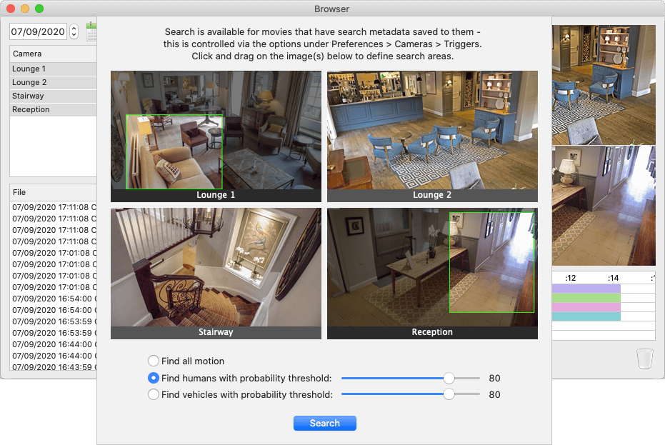 Browser advanced search options