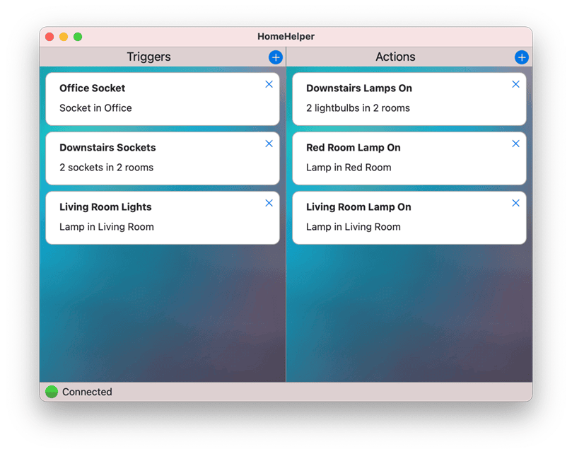 HomeHelper Main Screen