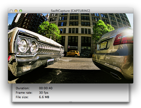 SwiftCapture main window